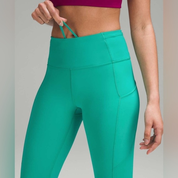 Lululemon Fast and Free High-Rise Tight 25" in Maldives Green - size 4 - Picture 5 of 5